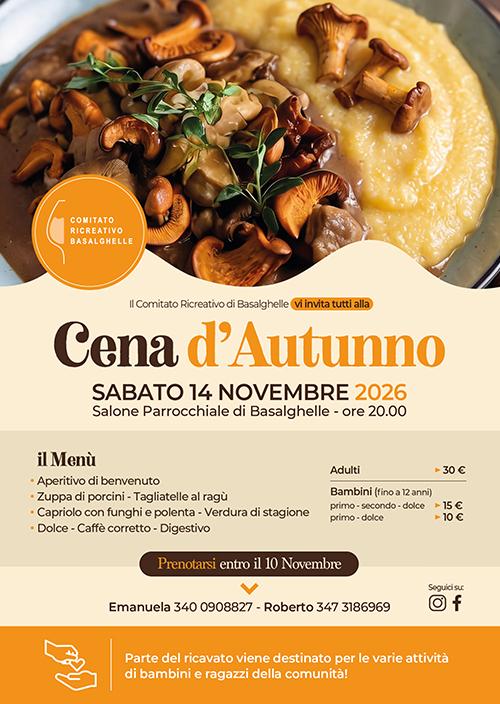 Volantino cena del mus 2025